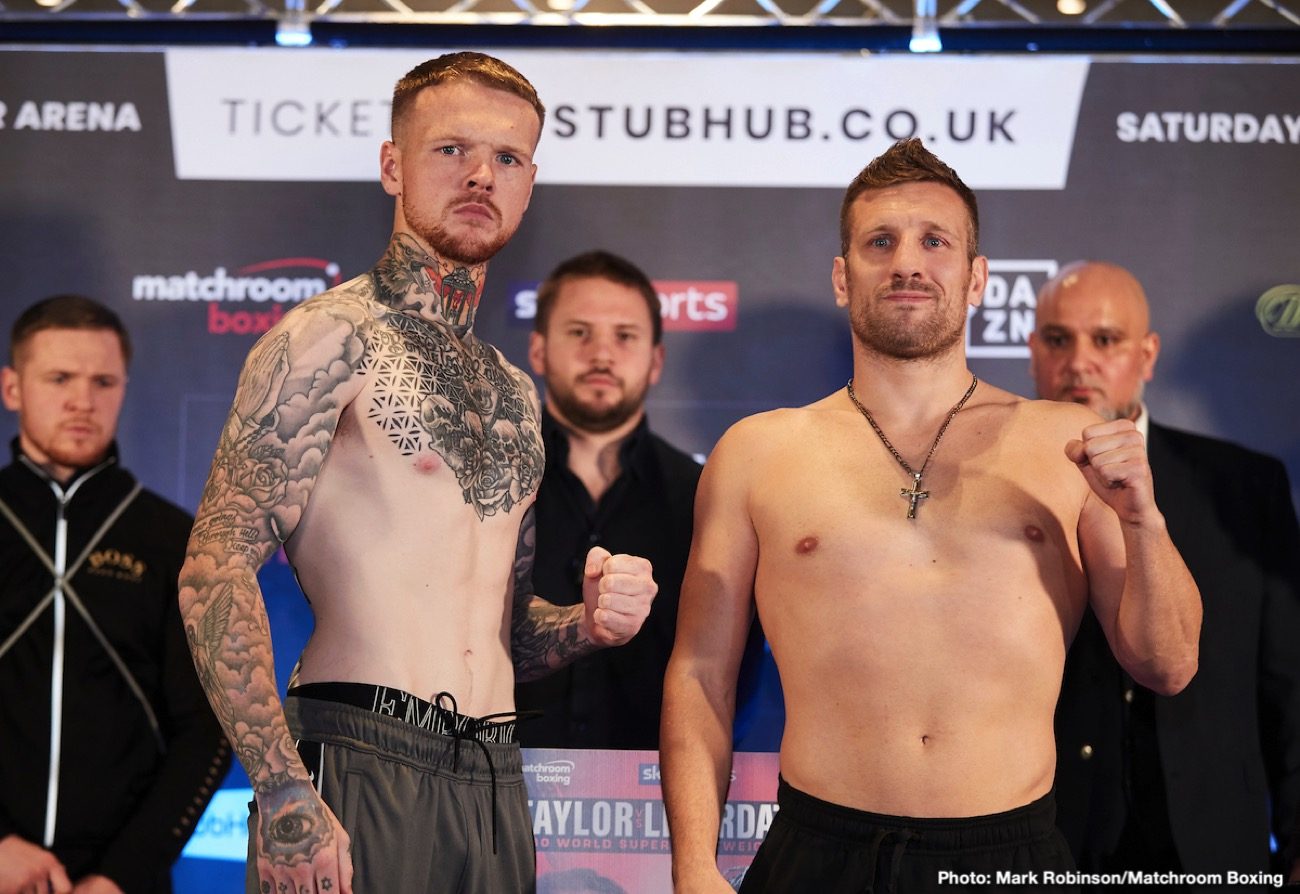 Taylor vs. Linardatou & Crolla vs. Urquiaga Weigh In Results