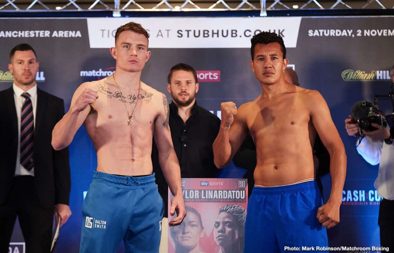 Taylor vs. Linardatou & Crolla vs. Urquiaga Weigh In Results