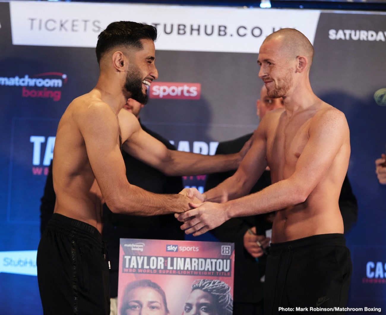 Taylor vs. Linardatou & Crolla vs. Urquiaga Weigh In Results