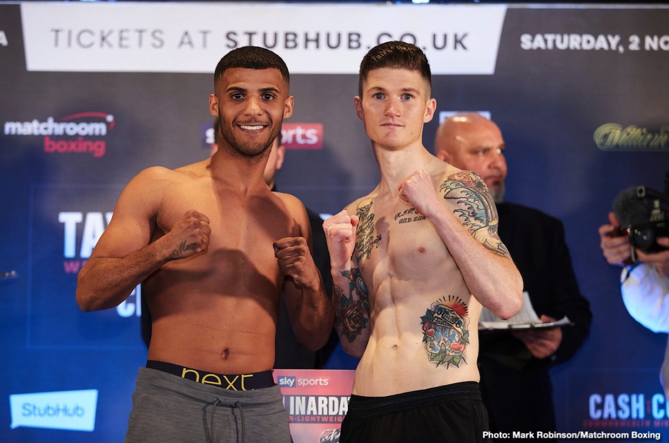 Taylor vs. Linardatou & Crolla vs. Urquiaga Weigh In Results