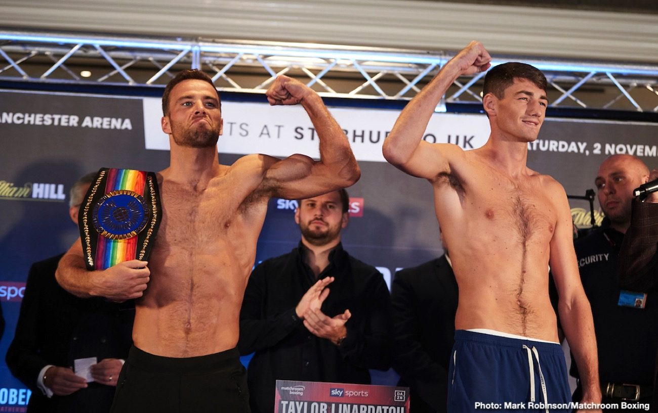 Taylor vs. Linardatou & Crolla vs. Urquiaga Weigh In Results