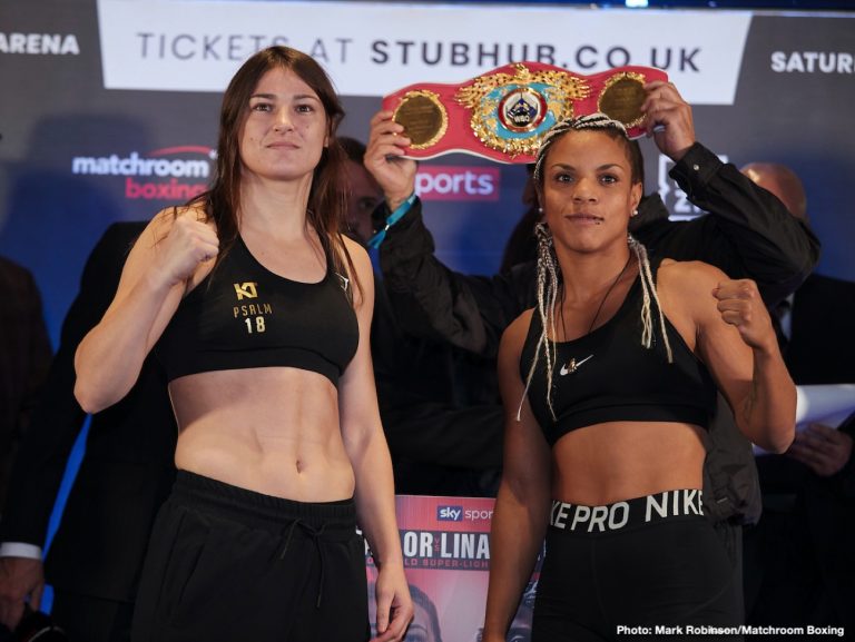 Taylor vs. Linardatou & Crolla vs. Urquiaga Weigh In Results