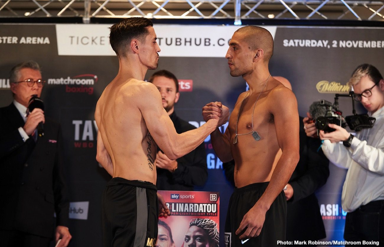Taylor vs. Linardatou & Crolla vs. Urquiaga Weigh In Results