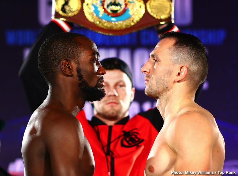 Terence Crawford vs Egidijus Kavaliauskas ESPN Weights & Photos