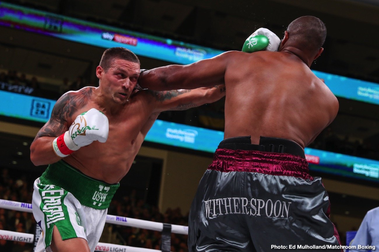 Live updates: Usyk stops Witherspoon, Bivol decisions Castillo