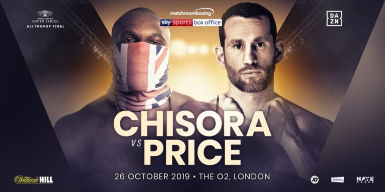 Price vs Chisora on October 26 at the O2 in London