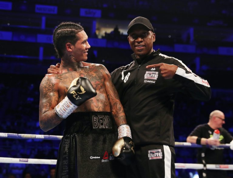 Conor Benn in action in July, targeting an interim title