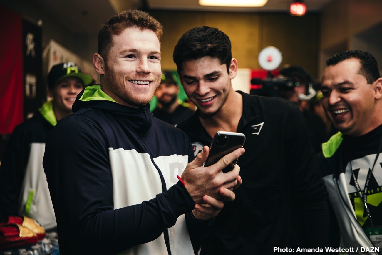 Ryan Garcia felt "BETRAYED" by Canelo criticizing him to the media