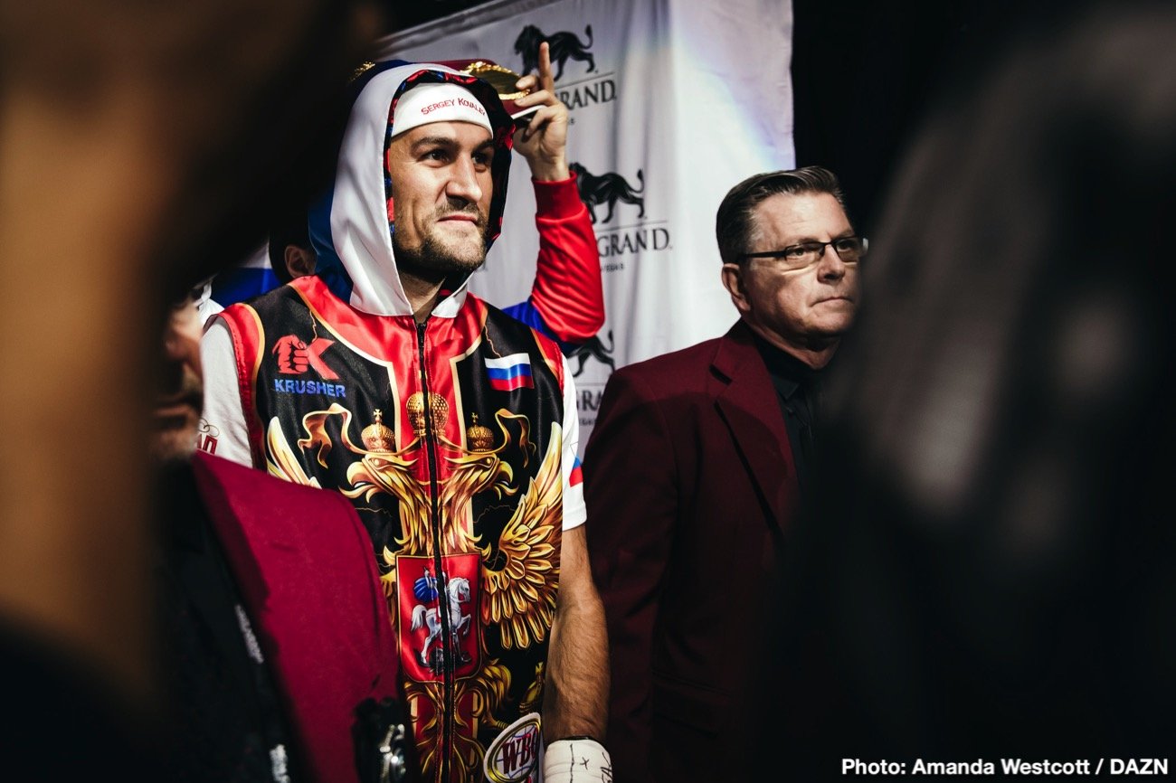 Sergey Kovalev boxing image / photo