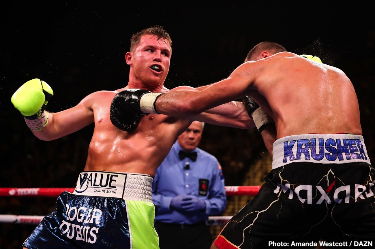 Canelo Alvarez Looking At A Return To 168 And A Fight With Either Callum Smith Or Billy Joe Saunders