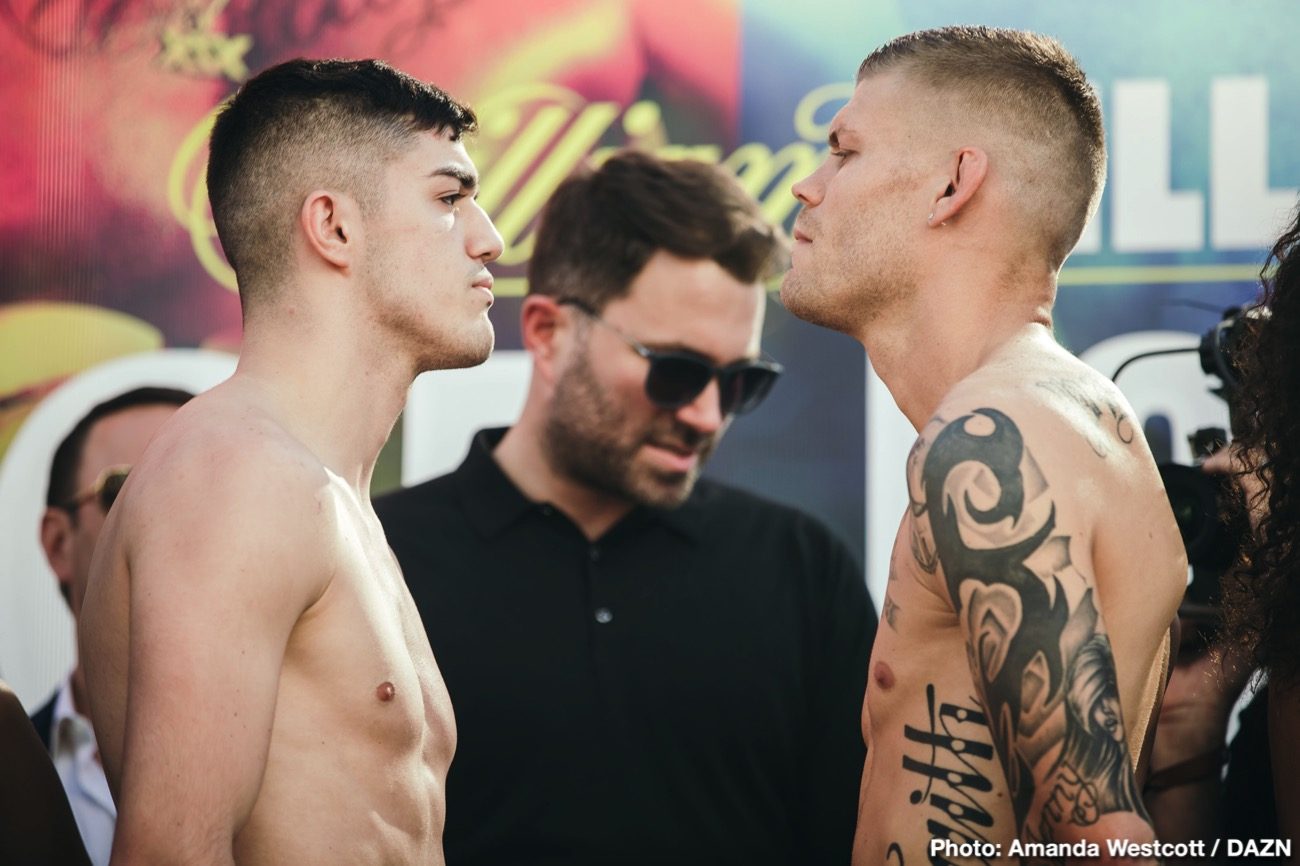 Saunders vs Coceres, Haney vs Santiago DAZN Weigh In Results