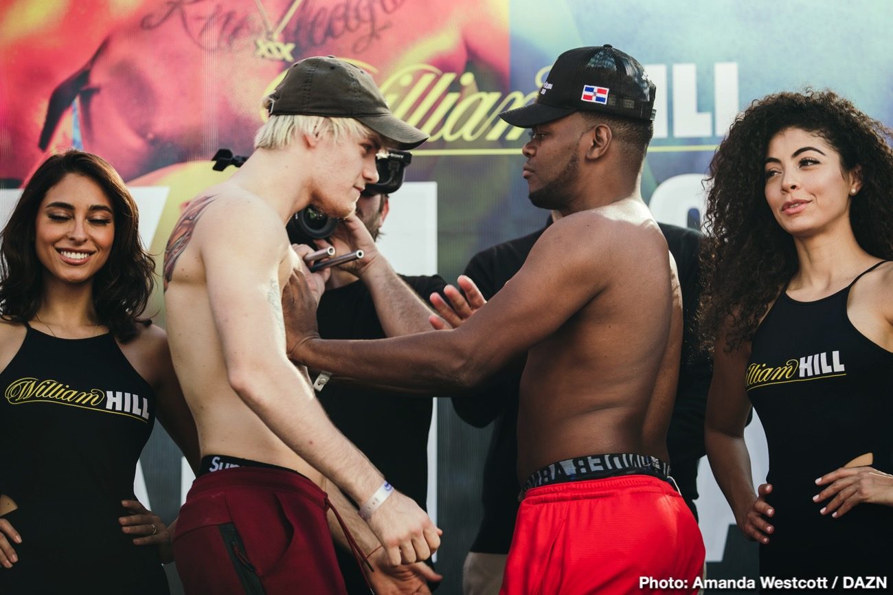 Saunders vs Coceres, Haney vs Santiago DAZN Weigh In Results