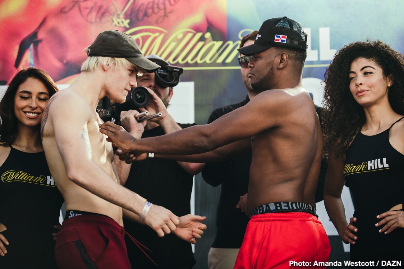 Saunders vs Coceres, Haney vs Santiago DAZN Weigh In Results