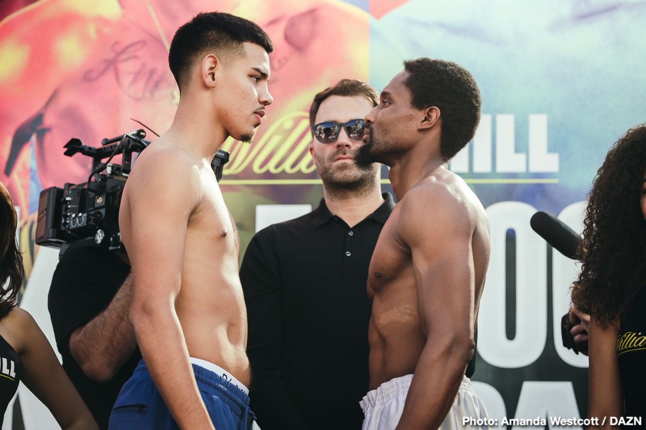 Saunders vs Coceres, Haney vs Santiago DAZN Weigh In Results