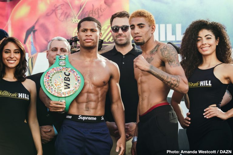 Saunders vs Coceres, Haney vs Santiago DAZN Weigh In Results