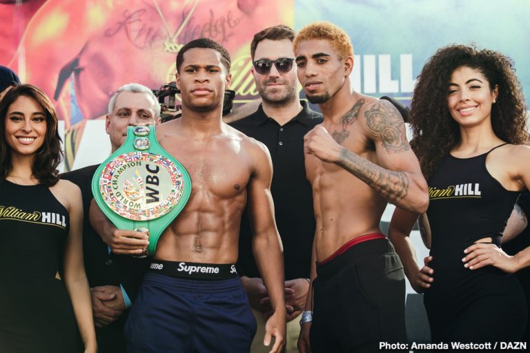 Saunders vs Coceres, Haney vs Santiago DAZN Weigh In Results