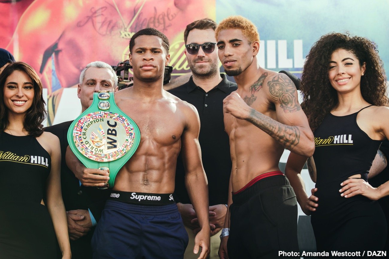 Saunders vs Coceres, Haney vs Santiago DAZN Weigh In Results