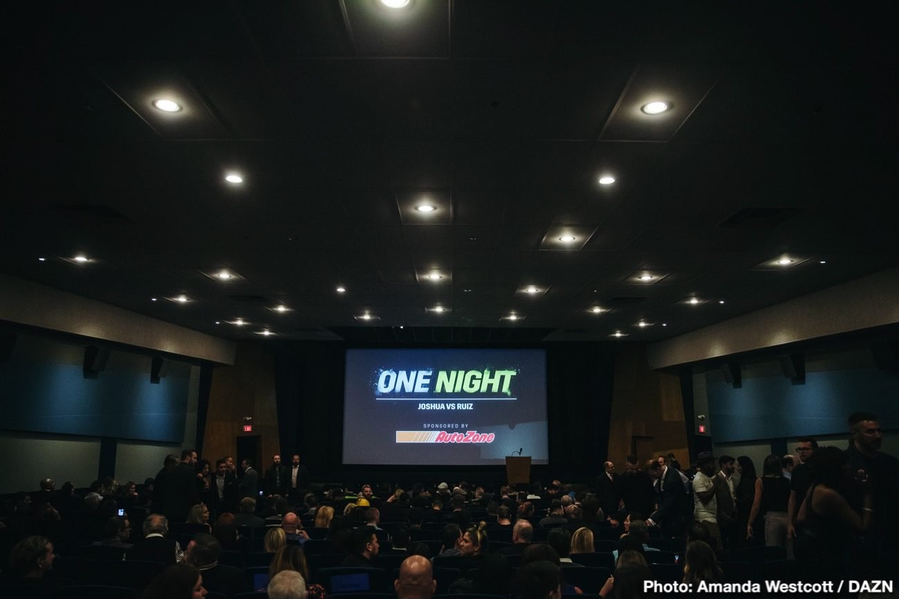 WATCH: DAZN & Balboa Productions Present: "One Night: Joshua Vs. Ruiz"