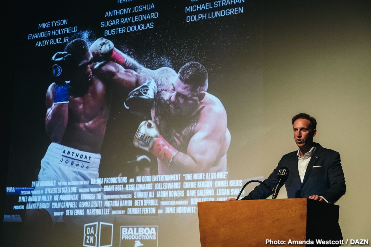 WATCH: DAZN & Balboa Productions Present: "One Night: Joshua Vs. Ruiz"