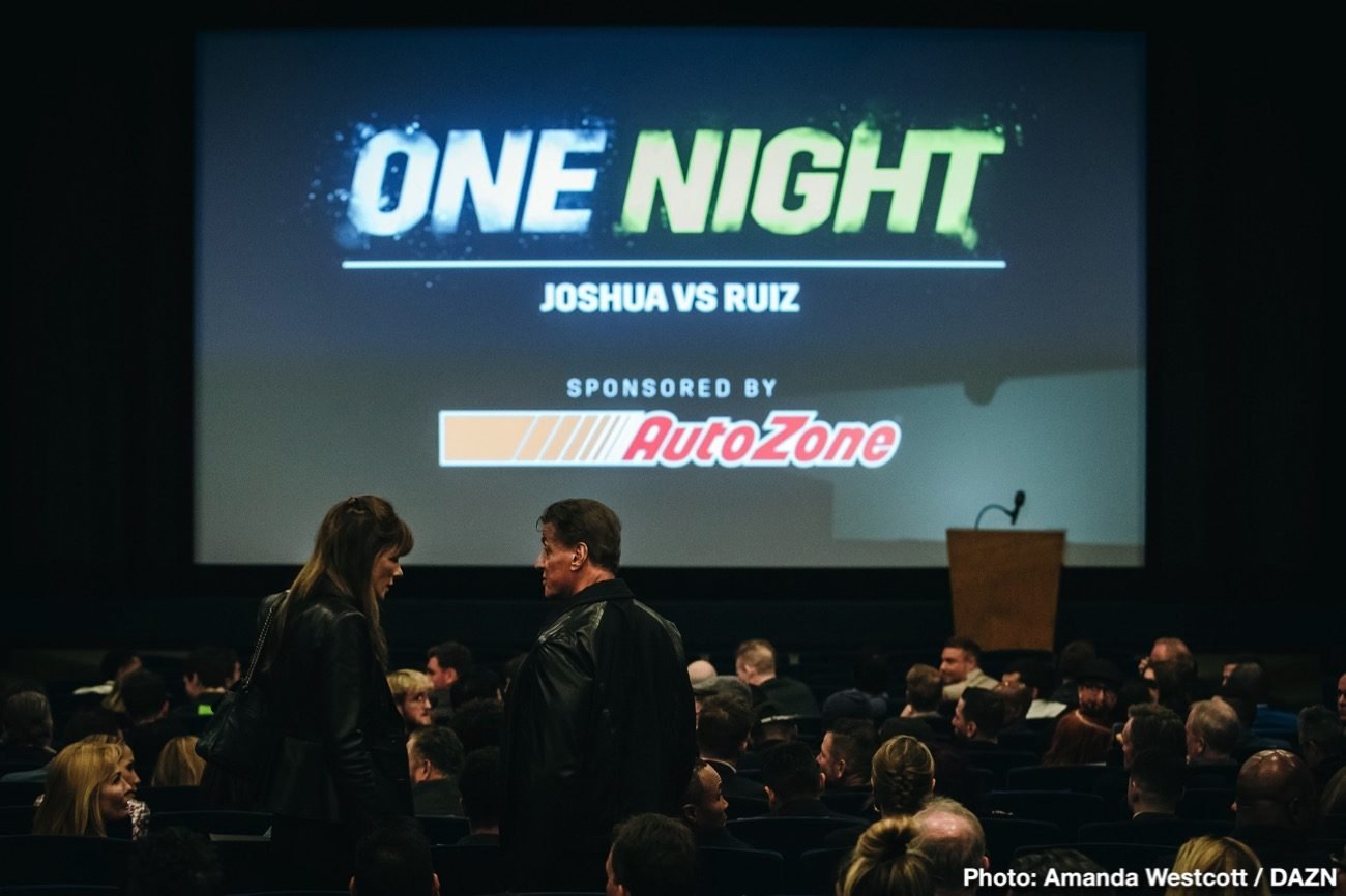 WATCH: DAZN & Balboa Productions Present: "One Night: Joshua Vs. Ruiz"