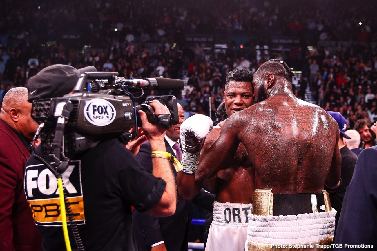 RESULTS: Wilder KOs Ortiz In Seven, Santa Cruz Wins