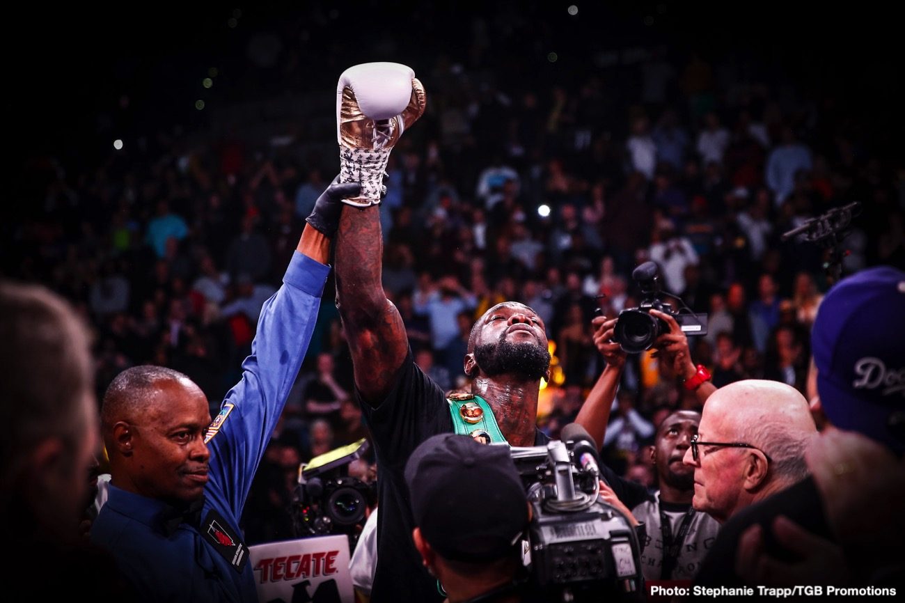 RESULTS: Wilder KOs Ortiz In Seven, Santa Cruz Wins