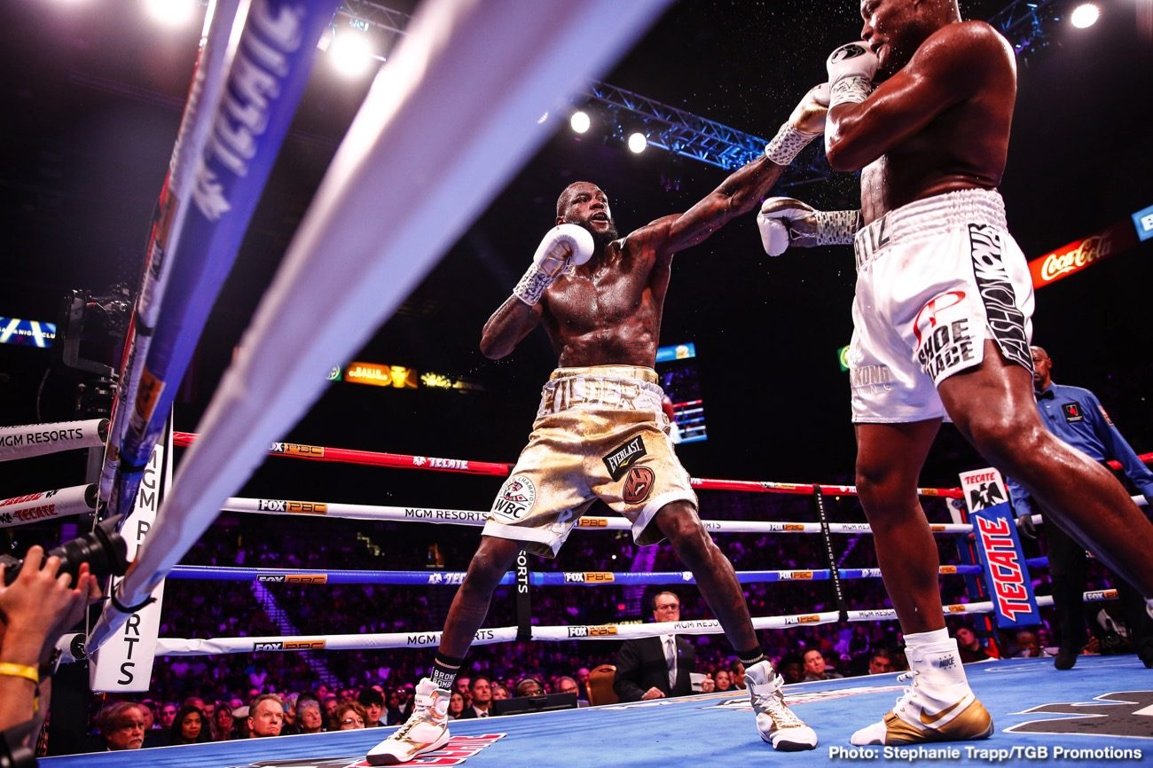 RESULTS: Wilder KOs Ortiz In Seven, Santa Cruz Wins