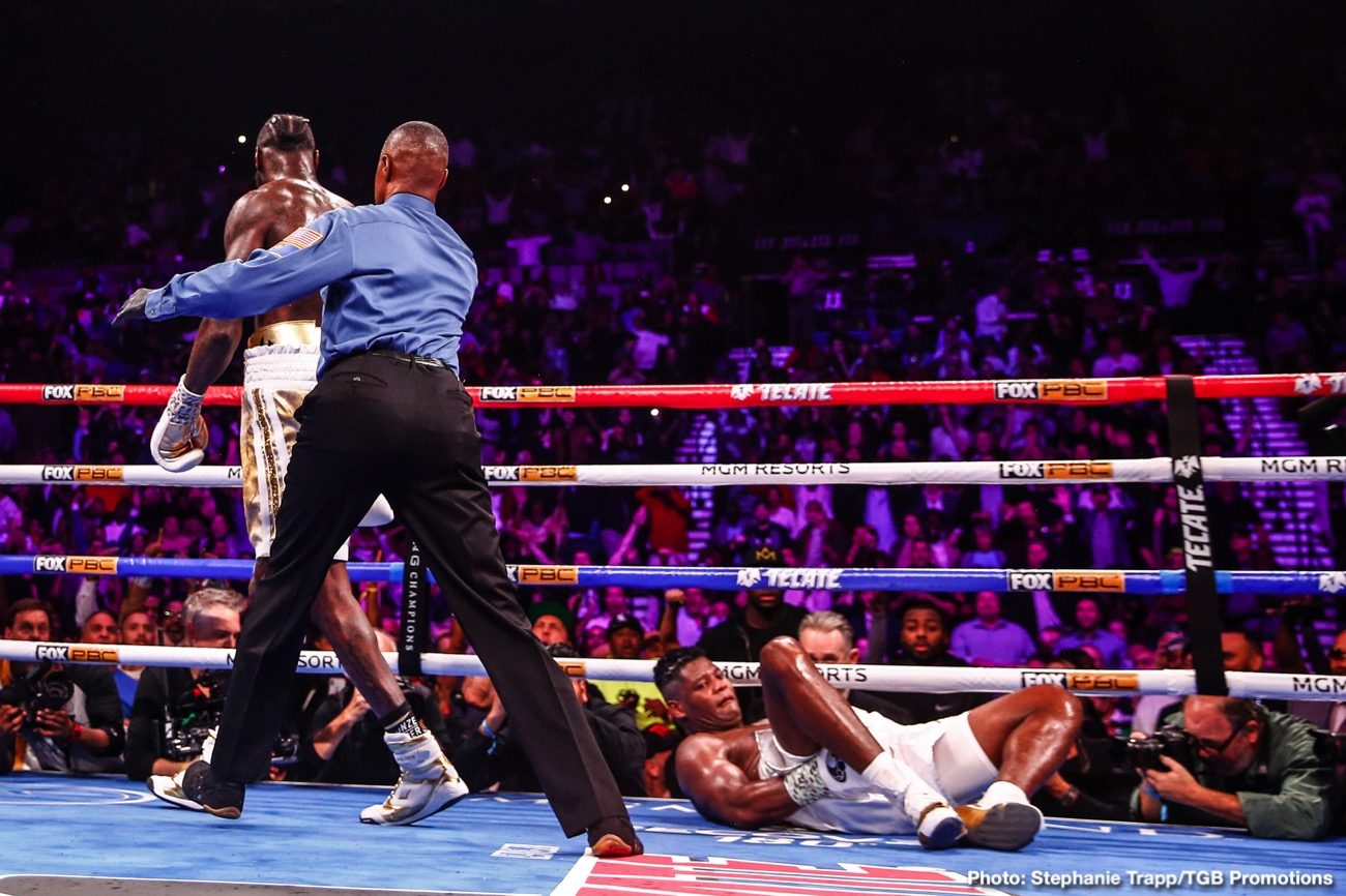 RESULTS: Wilder KOs Ortiz In Seven, Santa Cruz Wins