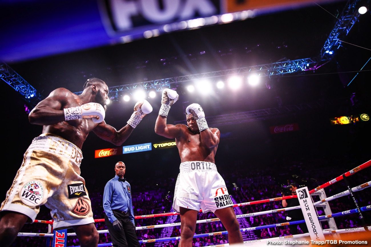 RESULTS: Wilder KOs Ortiz In Seven, Santa Cruz Wins