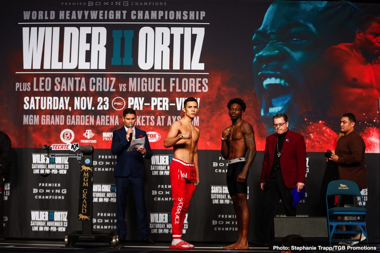 Luis Ortiz looks TRIM for Deontay Wilder rematch - weigh-in results