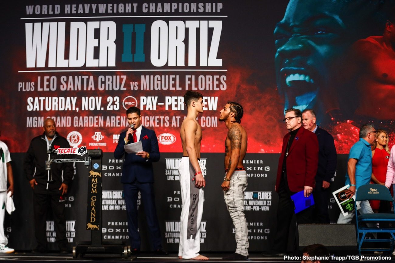 Luis Ortiz looks TRIM for Deontay Wilder rematch - weigh-in results