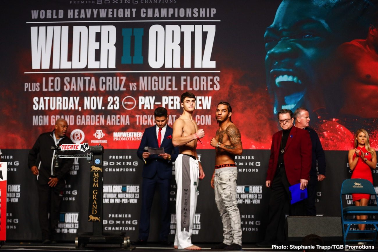 Luis Ortiz looks TRIM for Deontay Wilder rematch - weigh-in results
