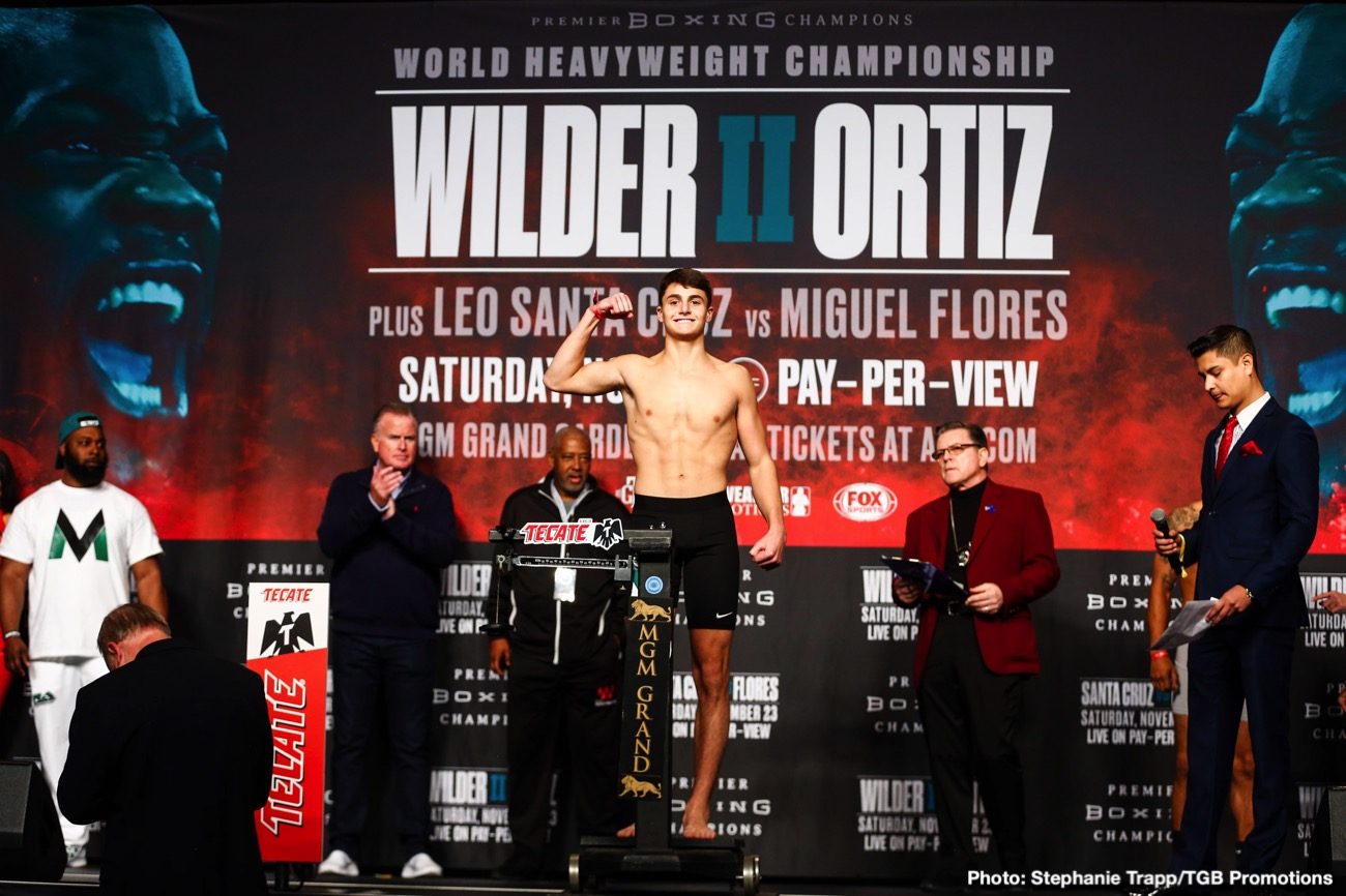 Luis Ortiz looks TRIM for Deontay Wilder rematch - weigh-in results