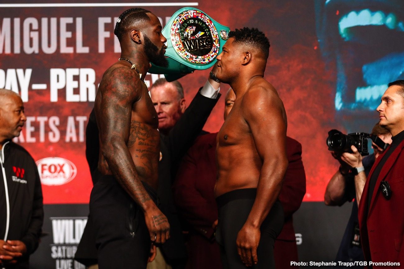 Luis Ortiz looks TRIM for Deontay Wilder rematch - weigh-in results