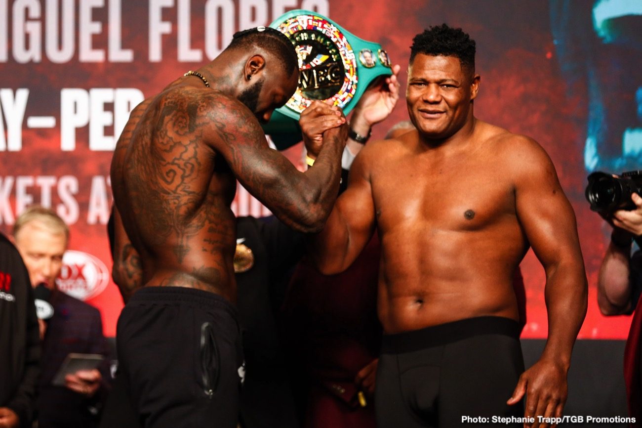 Luis Ortiz looks TRIM for Deontay Wilder rematch - weigh-in results