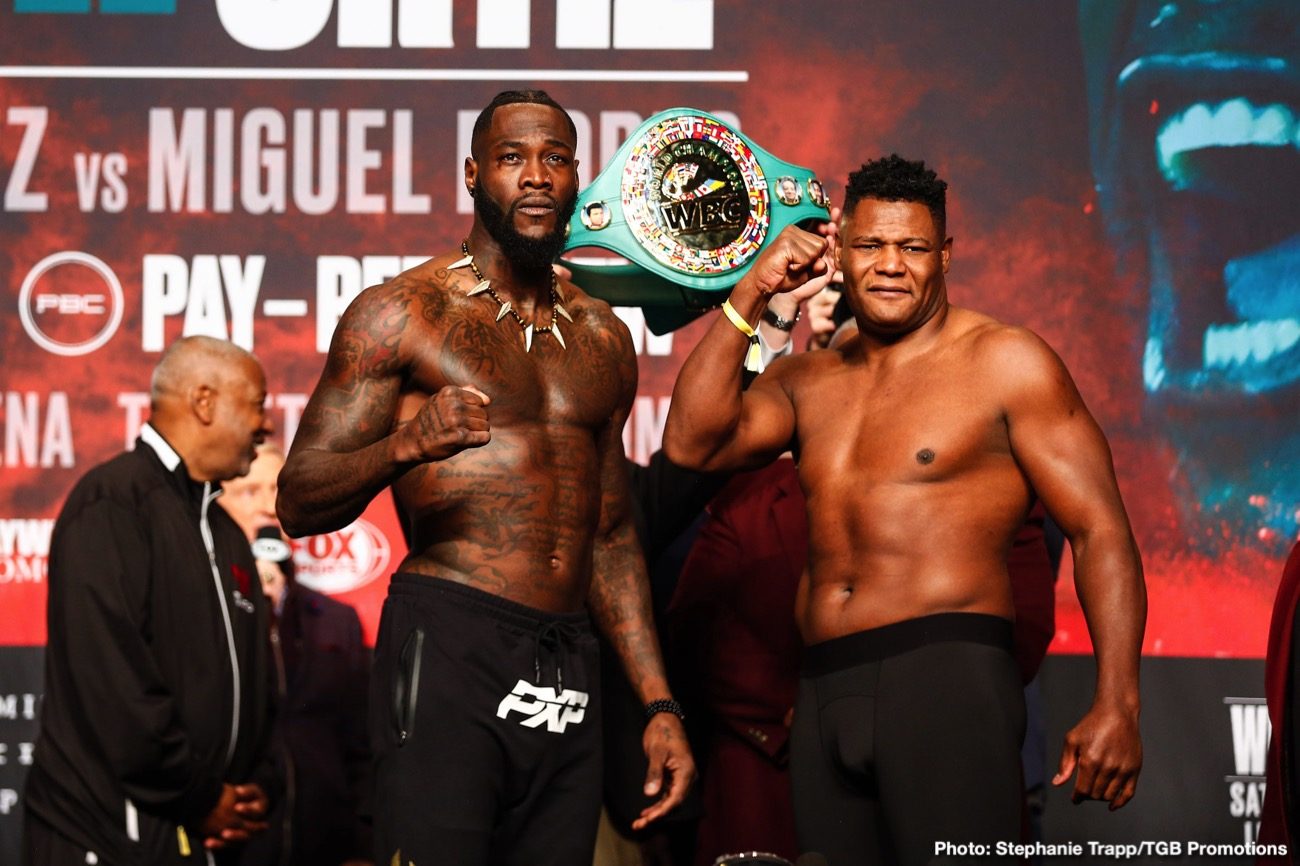 Luis Ortiz looks TRIM for Deontay Wilder rematch - weigh-in results