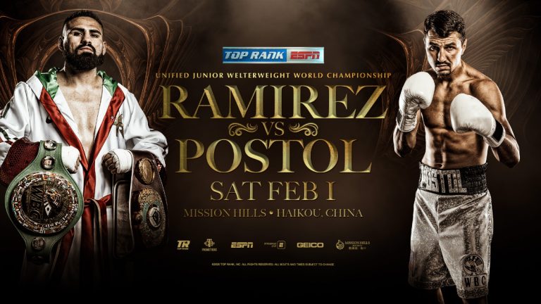 Jose Ramirez - Viktor Postol Feb.1 in China Postponed