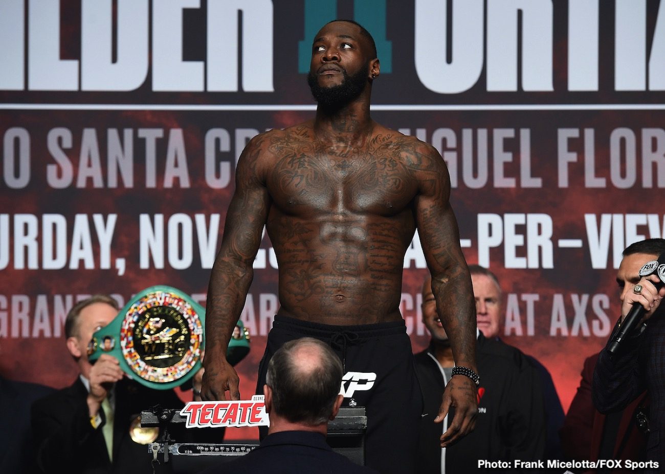 Luis Ortiz looks TRIM for Deontay Wilder rematch - weigh-in results