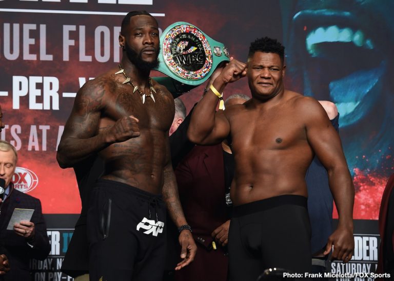 Luis Ortiz looks TRIM for Deontay Wilder rematch - weigh-in results