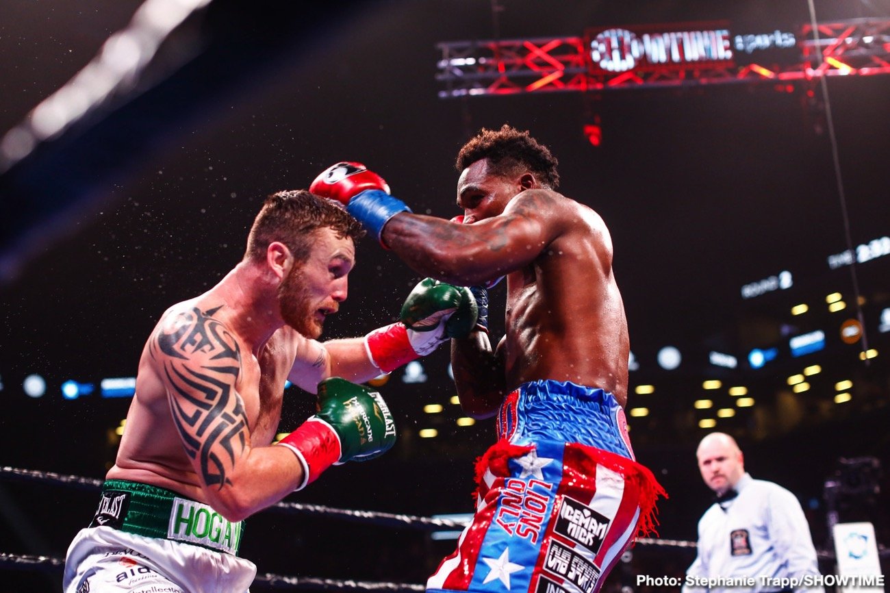 Boxing photo: Chris Eubank, Dennis Hogan, Jermall Charlo, Matt Korobov image RESULTS: Jermall Charlo DESTROYS Hogan, Eubank stops Korobov