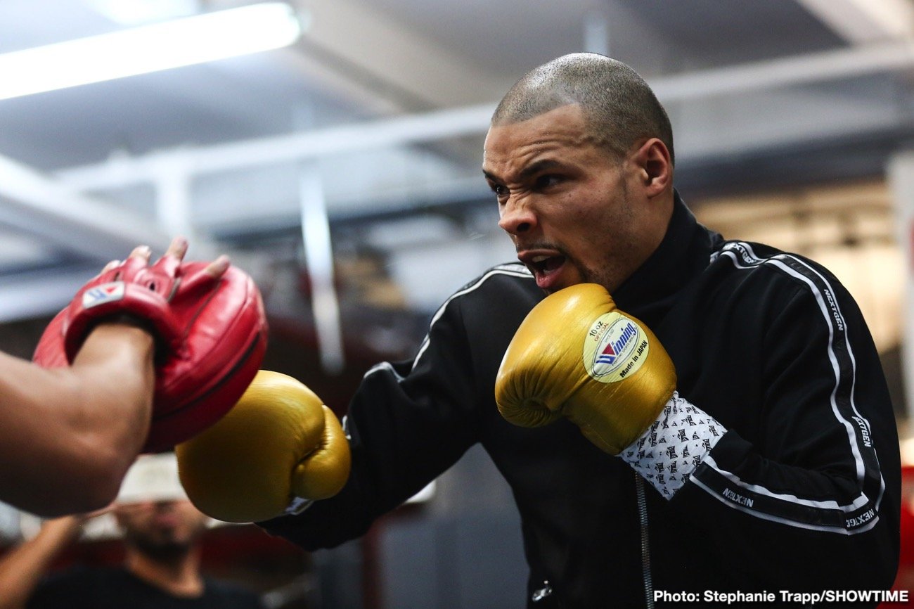 Boxing photo: Chris Eubank, Dennis Hogan, Jermall Charlo, Matt Korobov image Chris Eubank Jr., Dennis Hogan & Matt Korobov discuss Saturday's fights in Brooklyn