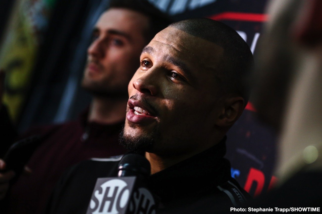 Boxing photo: Chris Eubank, Dennis Hogan, Jermall Charlo, Matt Korobov image Chris Eubank Jr., Dennis Hogan & Matt Korobov discuss Saturday's fights in Brooklyn