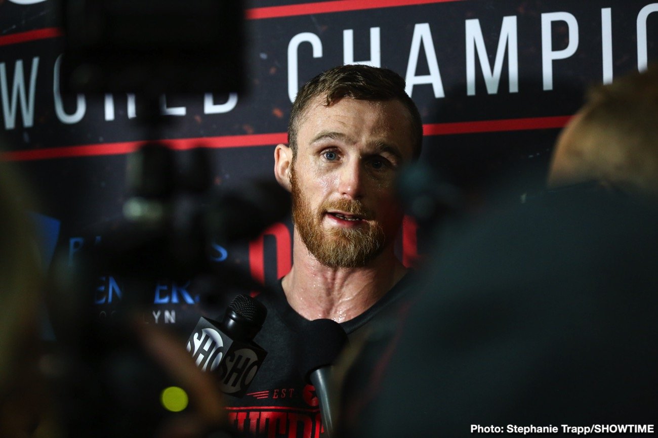 Boxing photo: Chris Eubank, Dennis Hogan, Jermall Charlo, Matt Korobov image Chris Eubank Jr., Dennis Hogan & Matt Korobov discuss Saturday's fights in Brooklyn