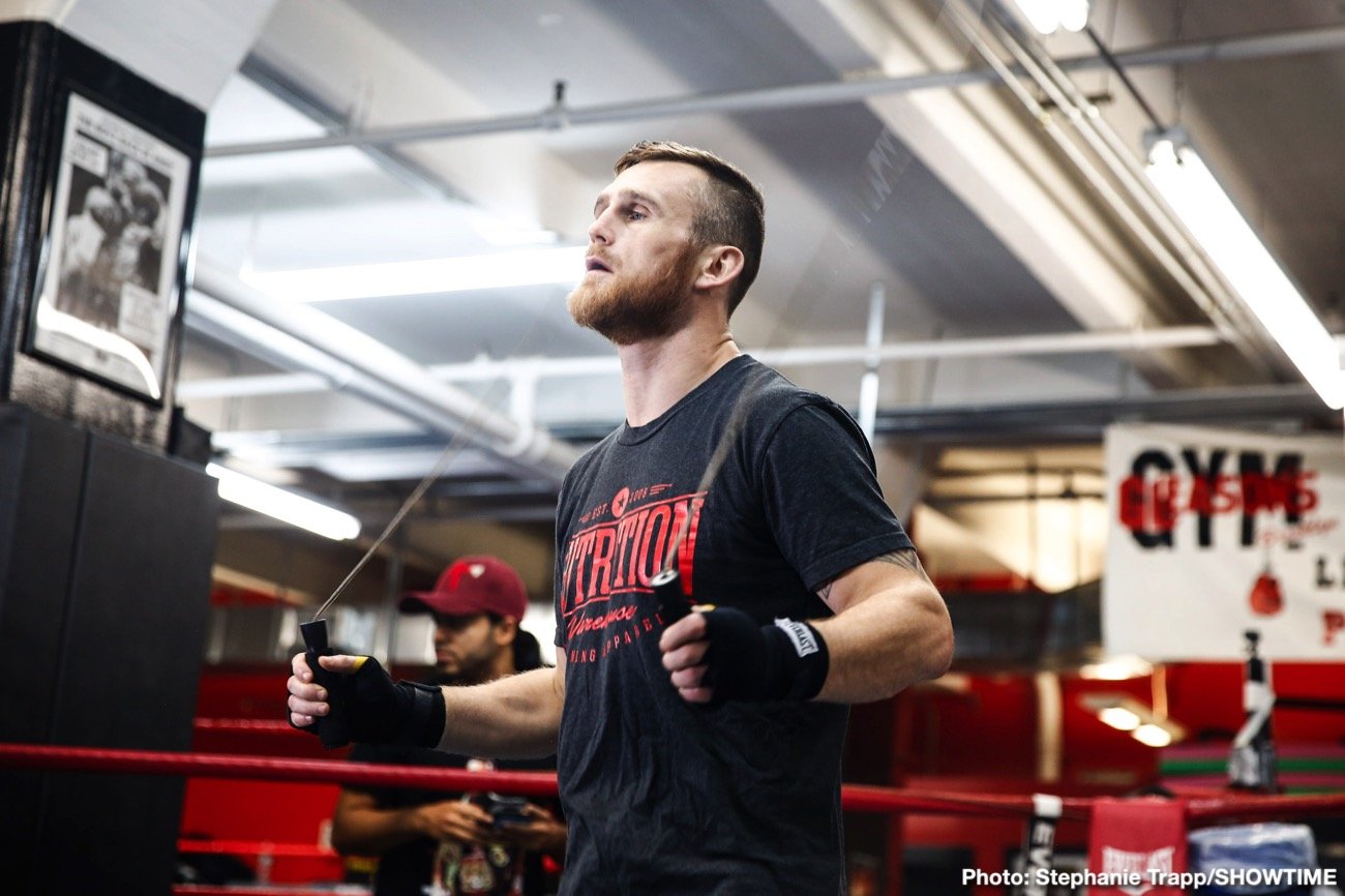 Boxing photo: Chris Eubank, Dennis Hogan, Jermall Charlo, Matt Korobov image Chris Eubank Jr., Dennis Hogan & Matt Korobov discuss Saturday's fights in Brooklyn