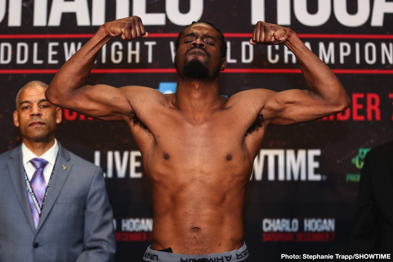 Boxing photo: Chris Eubank Jr, Dennis Hogan, Jermall Charlo, Matt Korobov image WATCH LIVE: Jermall Charlo vs. Hogan Weigh In Livestream