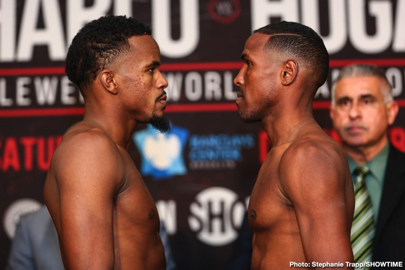 Boxing photo: Chris Eubank Jr, Dennis Hogan, Jermall Charlo, Matt Korobov image WATCH LIVE: Jermall Charlo vs. Hogan Weigh In Livestream