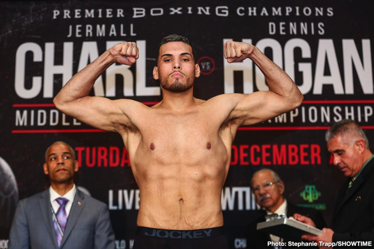 Boxing photo: Chris Eubank Jr, Dennis Hogan, Jermall Charlo, Matt Korobov image WATCH LIVE: Jermall Charlo vs. Hogan Weigh In Livestream