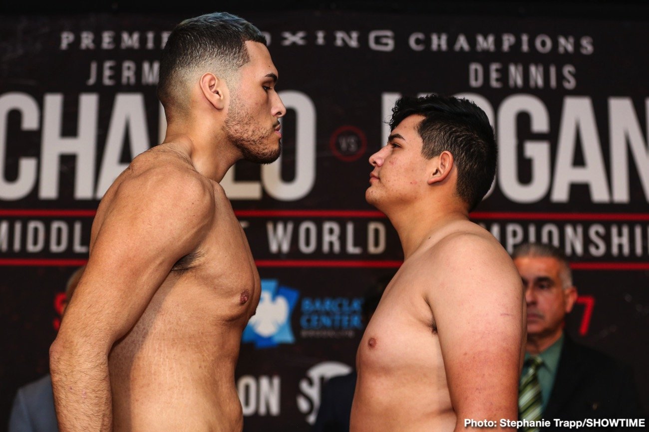 Boxing photo: Chris Eubank Jr, Dennis Hogan, Jermall Charlo, Matt Korobov image WATCH LIVE: Jermall Charlo vs. Hogan Weigh In Livestream