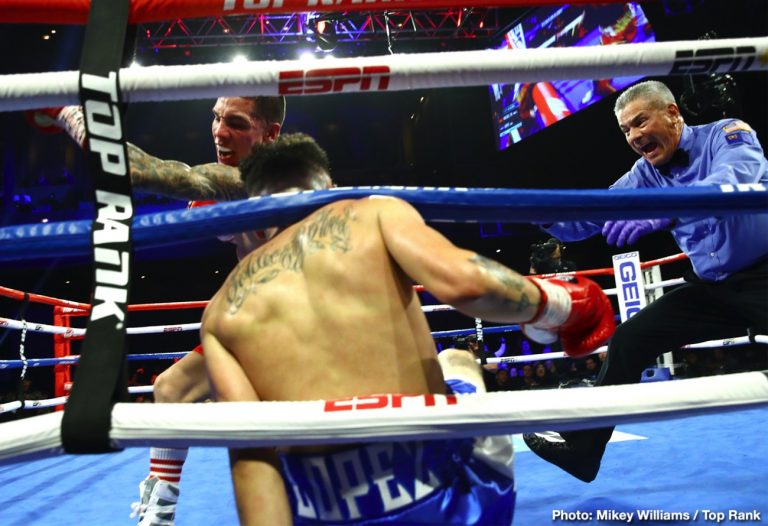 RESULTS: Oscar Valdez TKOs Adam Lopez; Carl Frampton beats Tyler McCreary