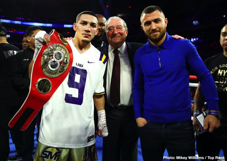 Lomachenko taking a paycut to get Teofimo fight done